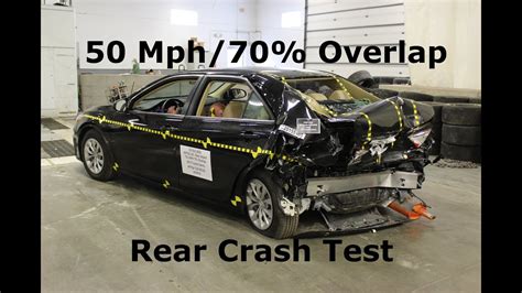 rear impact test results|30 mph rear end test.